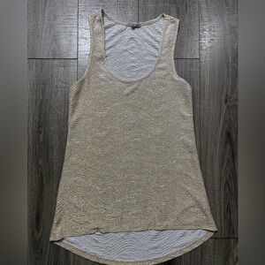 Charlotte Russe Shimmering Beige Tank Top